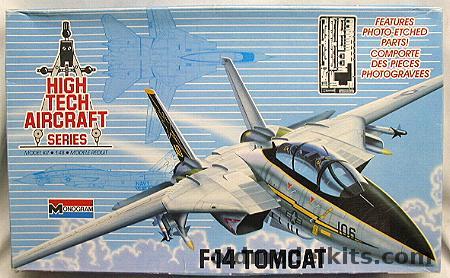 Monogram 1/48 Grumman F-14A Tomcat High Tech With Photoetched Parts, 5832 plastic model kit